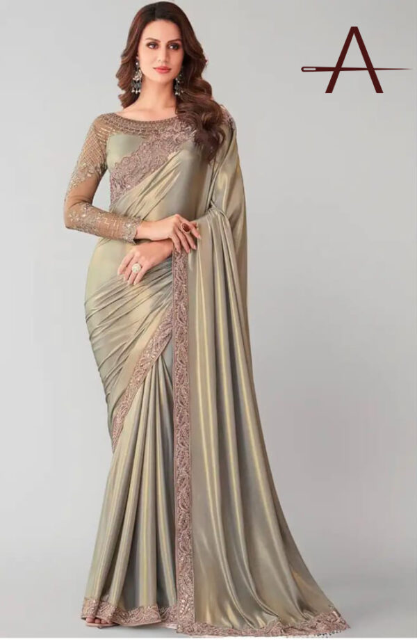 Akhilan Women Chiffon Saree